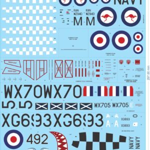 RAF RN DH Venom / RAN Sea Venom - 1/18 - Armor Decals