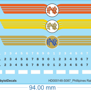 Philippines Railway Decals - HO (1/87) - Railway & Train Decals