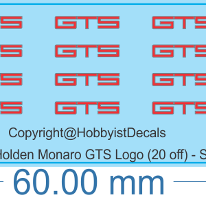 Holden Monaro GTS Logo (20 off) - 1/18 - Speed Cars Decals