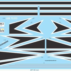 Kenworth "Apache" Livery #1 Decals (W900A/B/L) - All Scales