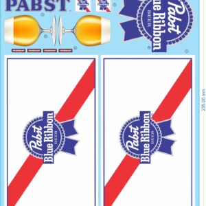 Pabst Blue Ribbon Beer Truck ('CONVOY') Trailer Decals - 1/25 - Water Decals - Waterslide, 1/25