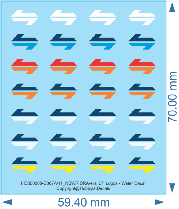 NSWR SRA-era 'L7' Logos