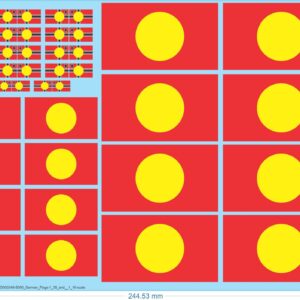 German Flags - 1:35 and 1:16-scales - Water Decals - Waterslide, Any Scale