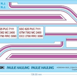 CONVOY's Pig Pen's "Love Machine" Decals (1/25 Scale)