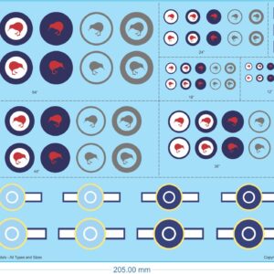 NZ Roundels Water decals