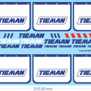 Tieman Mudflap and Trailer Decals - 1/14 - Water Decal