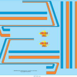 Peterbilt Cab over ' Long Haul Lines' decals - 1/25 - Water Decal