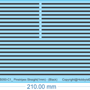 Pinstripes Straight (1mm) - 1/50 - Water Decal