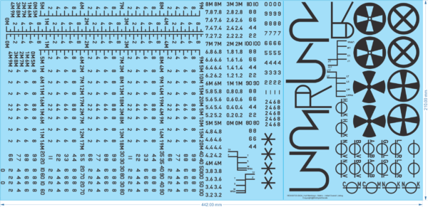 Hull Markings Metric - Initial Overall Listing - Waterslide, 1/24